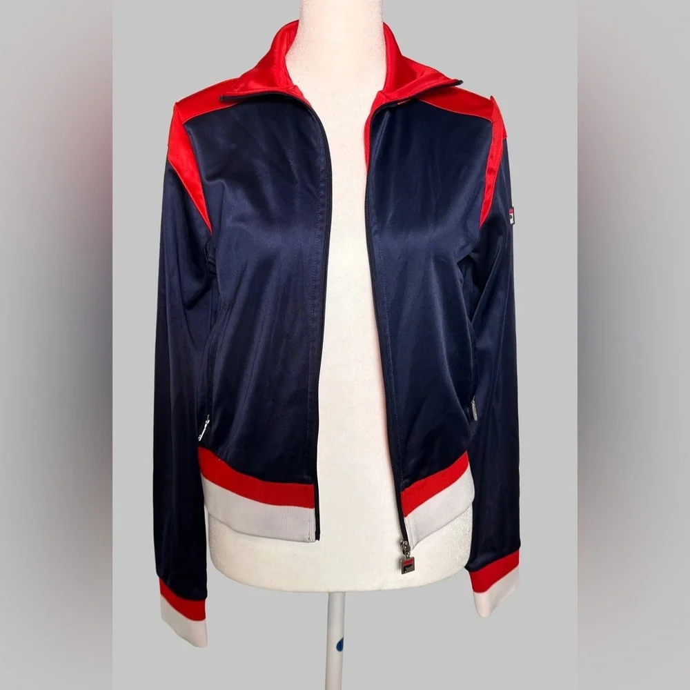 Fila Navy and Red Zip-Up Jacket